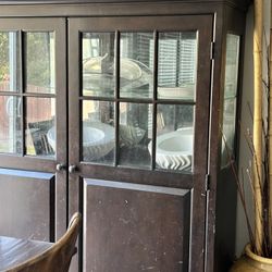 Solid Wood China Cabinet