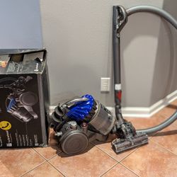 Dyson DC23 Bagless Canister Vacuum Cleaner Retractable Cord Turbine Head Blue