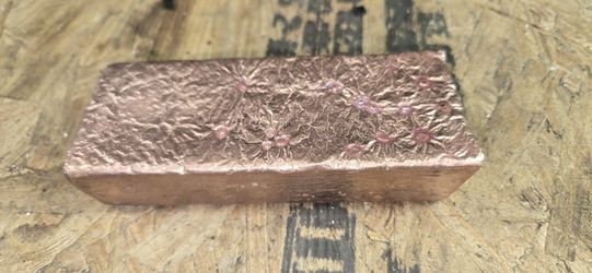 4.3Lbs Copper Ingots .999 Pure Homemade