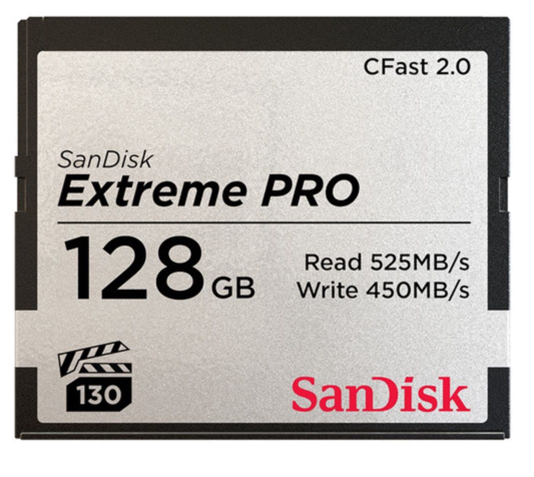SanDisk 128GB Extreme Pro CFast 2.0 Memory Card
