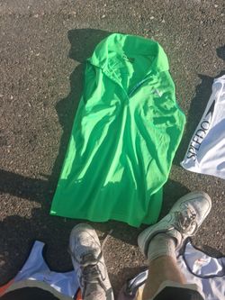 Fila Green Sleeveless Zip-Up Athletic Top