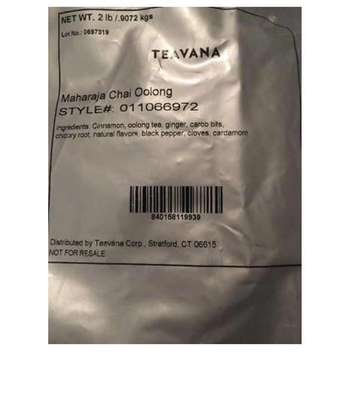 New Teavana Maharaja Chai Oolong Loose Leaf Tea 2lb Sealed bag