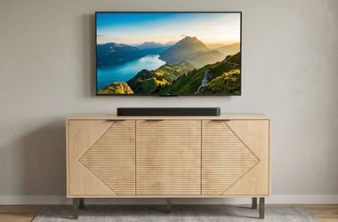 Natural Tan 3 Door Fluted Cabinet