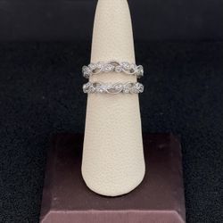 14k White Gold Diamond Ring Enhancer