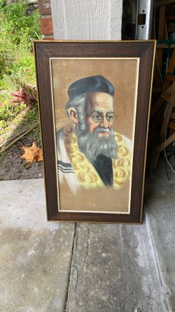 Framed Artwork of Rabbi