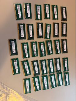 (32) Sticks of 4GB DDR3 So-Dim Ram