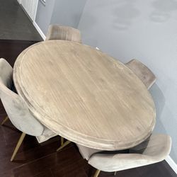 Table And 4 Chairs: Must Go ASAP