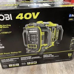 RYOBI 40V 1800-Watt Portable Battery Inverter Power Station