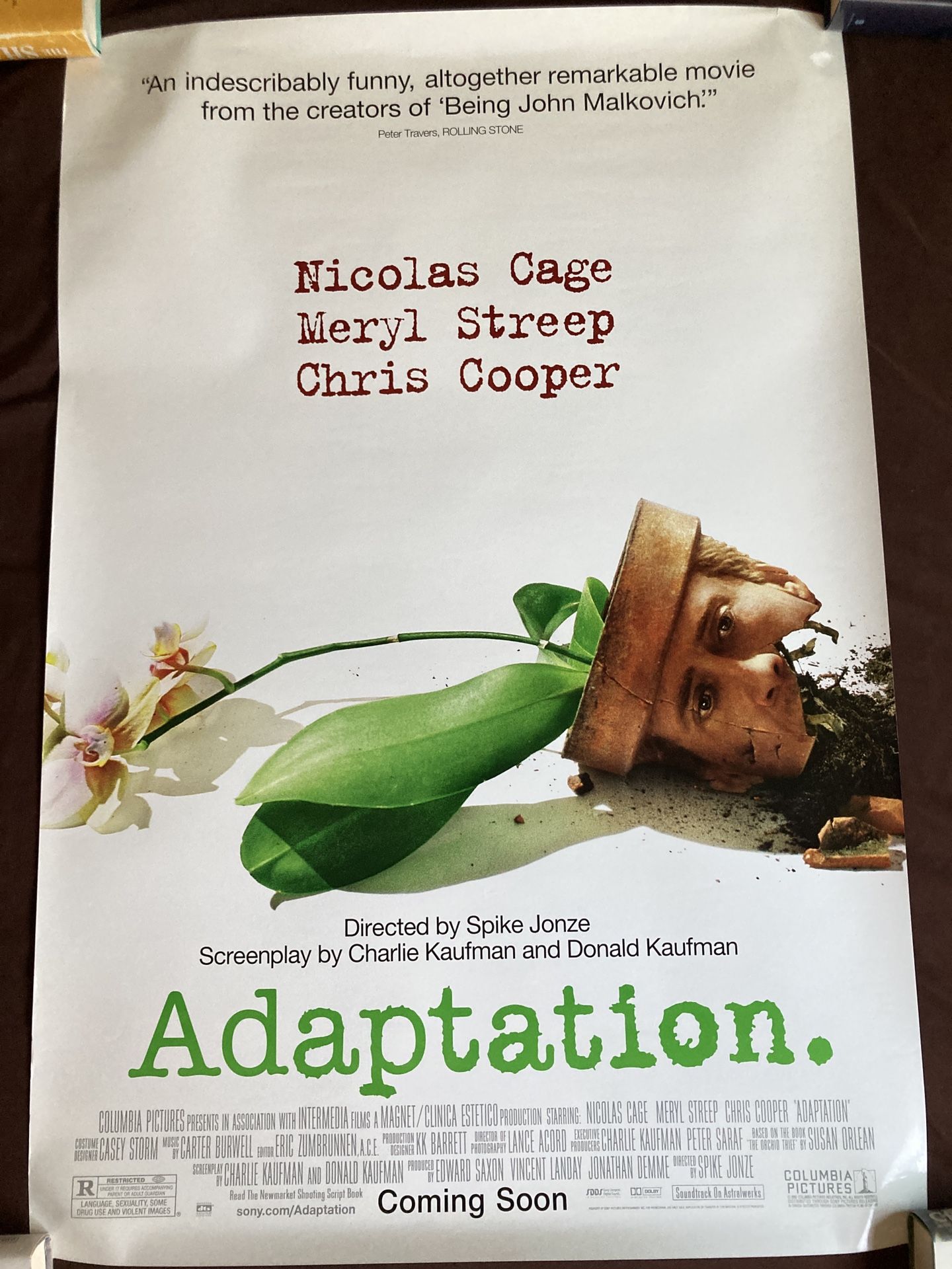 Adaptation (2002, dir. Spike Jonze) Movie Poster
