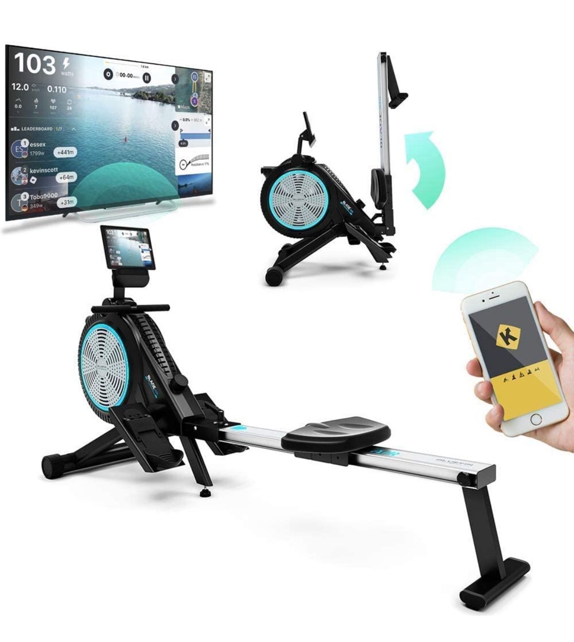 Blue Fin Air Rowing Machine - Incredible Deal