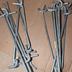 Heavy Duty Peg Board L-Shaped Hooks Various Sizes Of Light Weight Ones Too. Some Are 8" Or 12" Long. What Are You Looking For?