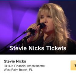 Stevie Nicks concert tickets 