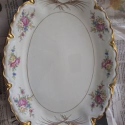 Antique Flower Plate