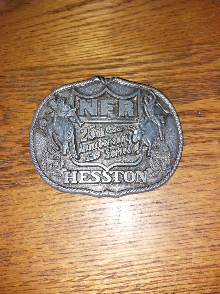 First Edition 25th Anniversary NFR HESSTON Belt Buckle