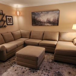 3 Piece Sectional With Chaise And Ottoman
