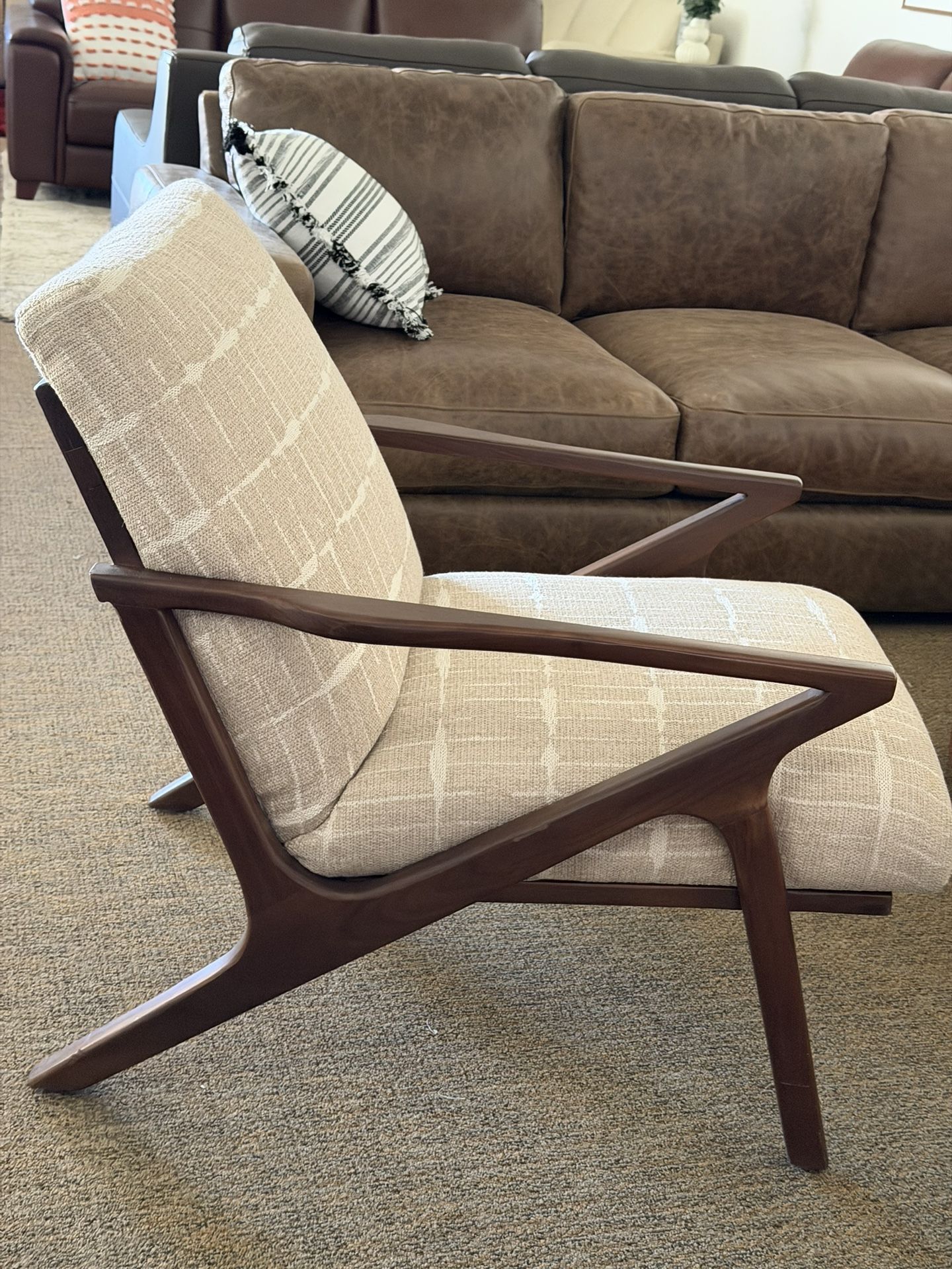 Fabric Accent Chair-Swaxon