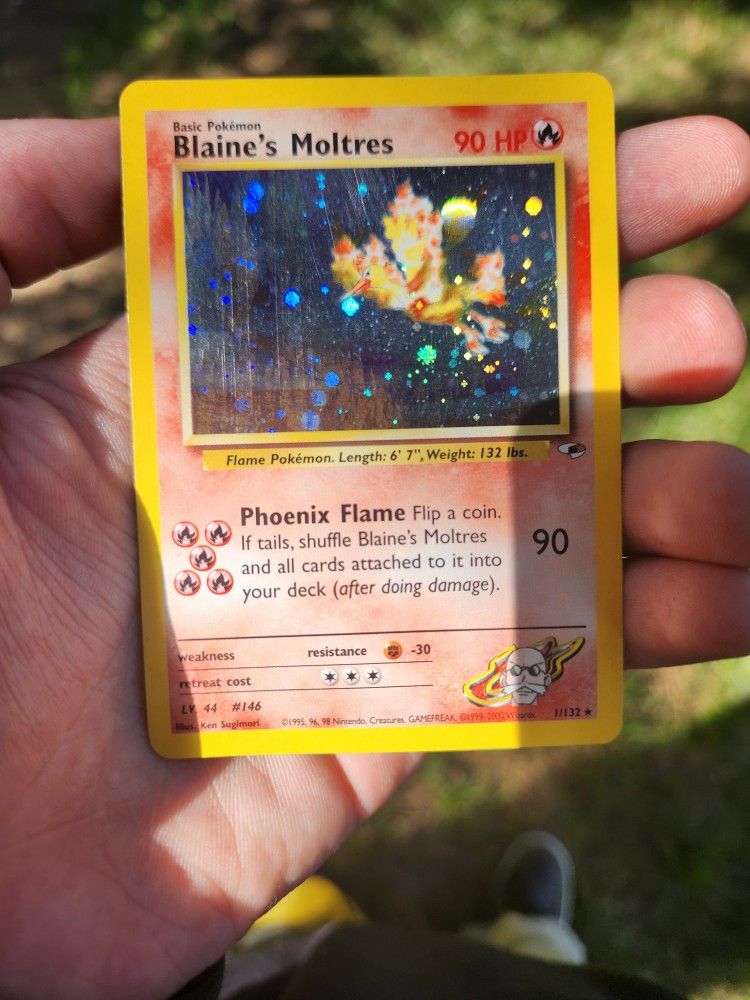 Blaine's Moltres Shiny Old Holo
