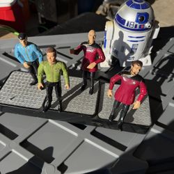 Star Trek Action Figures and 2015 Hasbro Star Wars Micro Machines R2-D2 Playset