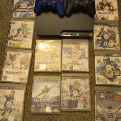 PS3 250gig Hard drive With Games And Controllers 100