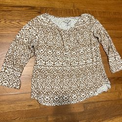 Sonoma Patterned Shirt Blouse 