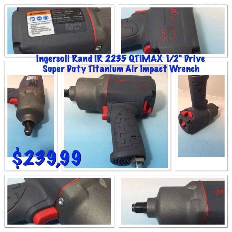 Ingersoll Rand IR 2235 QTIMAX 1/2" Drive Super Duty Titanium Air Impact Wrench