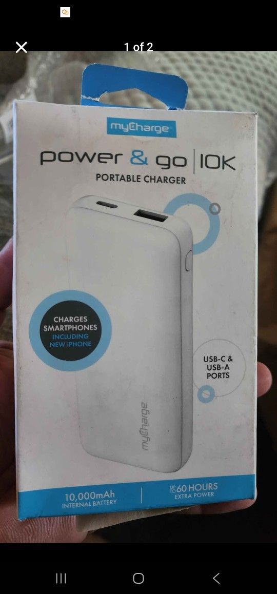 myCharge 10000mAh Power & Go Power Bank
