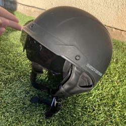 Unisex Harley Davidson Lucid Ultra-Light Sun Shield J03 1/2 Helmet - Matte Black