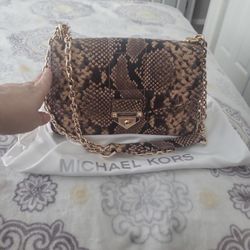 MICHAEL KORS SNAKE PRINT PURSE 