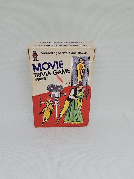 Professor Hoyle Vintage Trivia Game Movie Trivia Cards Series 1