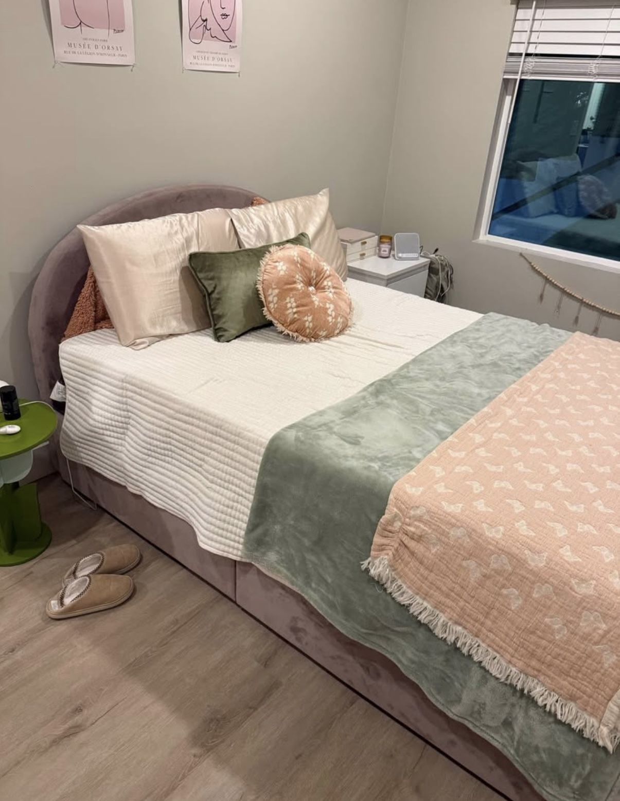 Full Size Bed-frame with storage, FREE mattress if wanted 