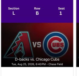 Arizona Diamondbacks vs Chicago Cubs