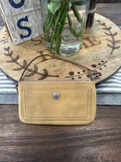 Brand New Tan Coach Wristlet