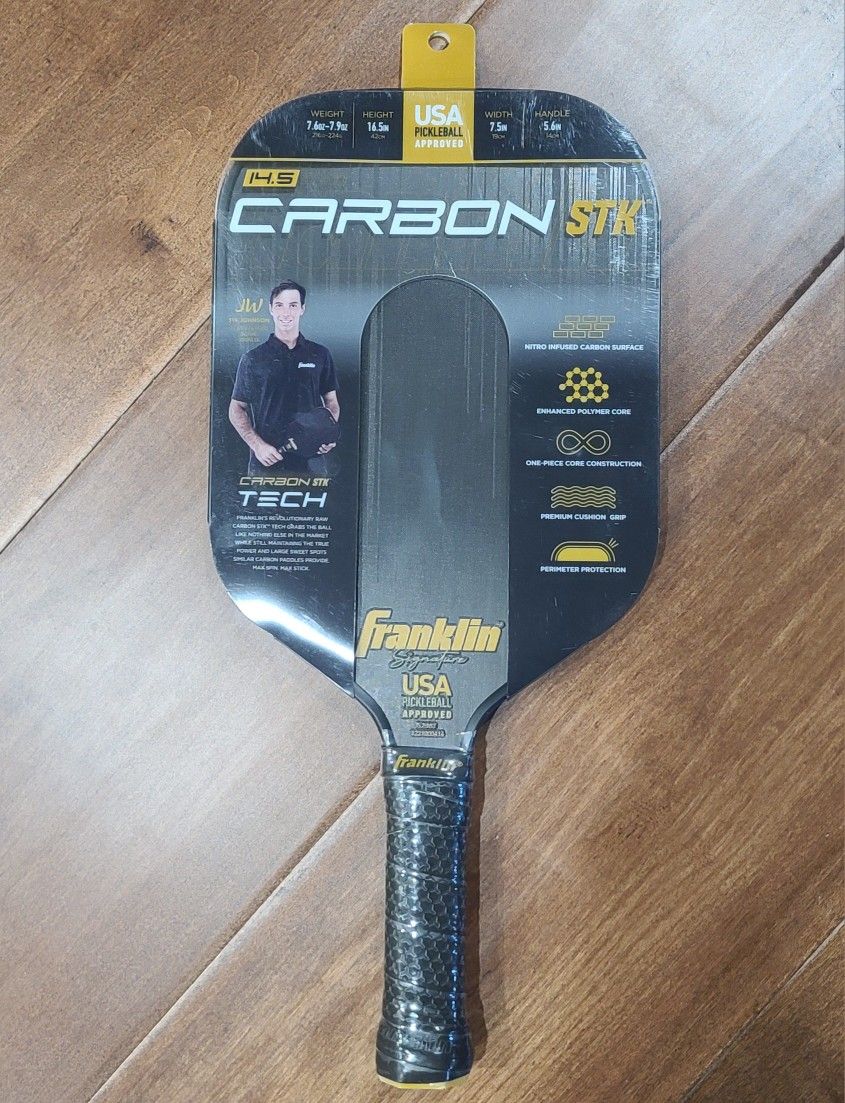 Brand New Franklin Carbon STK 14.5mm Pickleball Paddle