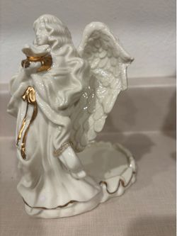 Lennox looking angel 9” can put candle on back