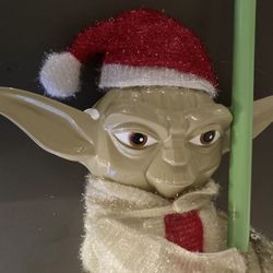Star Wars Yoda Santa Xmas w/Lightsaber Kurt Adler 28" Holiday Lighted Indoor Outdoor Decor TESTED