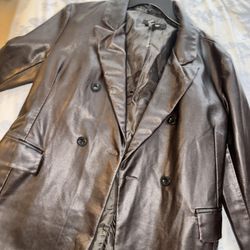 Leather Blazer 