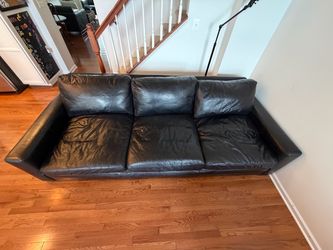 RH Restoration Hardware Maxwell Leather Sofa – 106”