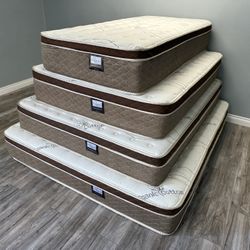 Full Size Organic Cloud Europillow Top Mattress 