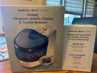 New Sharper Image Ultrasonic Jewelry Cleaner and Tarnish Remover System (with cleaning solutions)