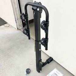 (New) $45 Tile Foldable 2-Bike Rack Mount Bicycle Carrier for 2” Hitch Trucks SUVs 70lbs Max