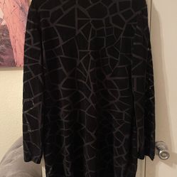 Plus Size Womens black suede Womens see Thru party dress size XL