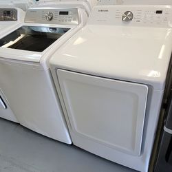 New Samsung Top Loading Washer And Gas Dryer Set 