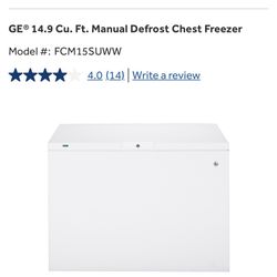 GE Large commercial Freezer Chest 