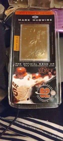 23k Gold MARK McGWIRE