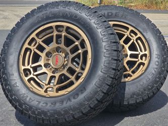 17 inch TRD Style rims AT tires Toyota 4runner Tacoma Tundra rims FJ GX