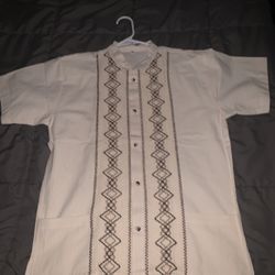 Khaki color summer shirt, Size Medium 