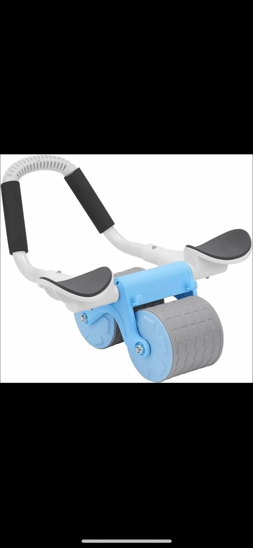 Elbow Support Automatic Rebound Abdominal Wheel, Ab Roller for Abdominal Exercise Machine, Dolly Core Strengthening Trainer Fitness Belly Training Ab