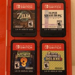 Switch Games Zelda Smash Bros Mario Luigi