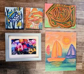 Signed Artwork & Paintings Mostly Coastal