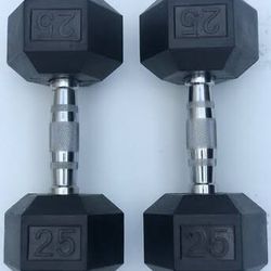 2x 25lb Dumbbells 